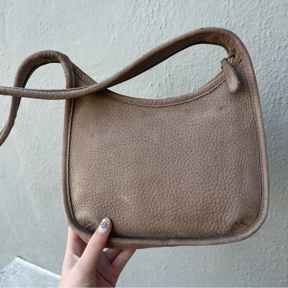 Vintage Coach Nubuc Ergo Mini Zip Sand Shoulder Bag 4396 - Picture 6 of 15